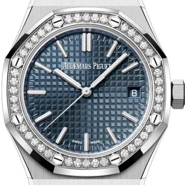 Audemars Piguet Royal Oak Diamonds Blue Dial - Image 3