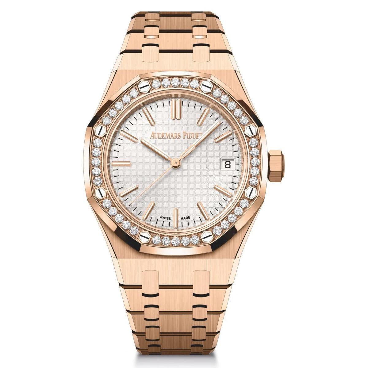 Audemars Piguet Royal Oak Women's Gold-White Watch Selfwinding - Image 4