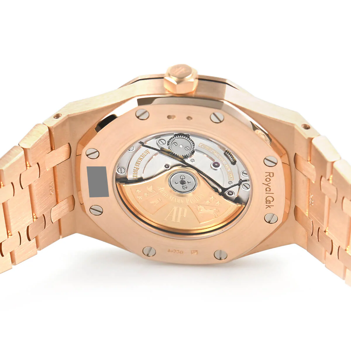 Audemars Piguet Royal Oak Watch Black Dial Rose Gold - Image 6