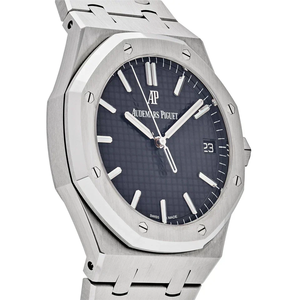 Audemars Piguet Royal Oak Black Dial Stainless Steel Watch - Image 3