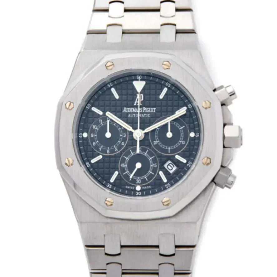 Audemars Piguet Royal Oak Stainless Steel Chrono Blue Dial Watch 26320 - Image 4