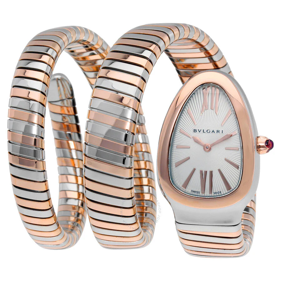 Serpenti Tubogas Silver Opaline Dial Quartz Ladies Watch - Image 5
