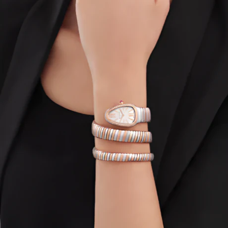 Serpenti Tubogas Silver Opaline Dial Quartz Ladies Watch - Image 8