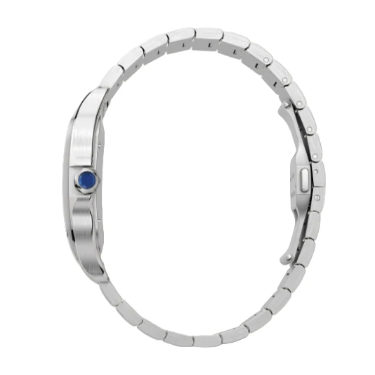 Cartier Santos De Silver Green Dial 41mm - Image 3
