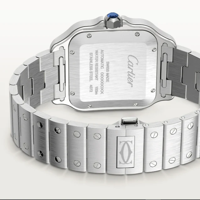 Cartier Santos De Silver Green Dial 41mm - Image 4