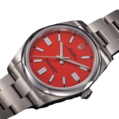 Luxurious Design Of The Rolex OP Coral Red Watch - Image 3