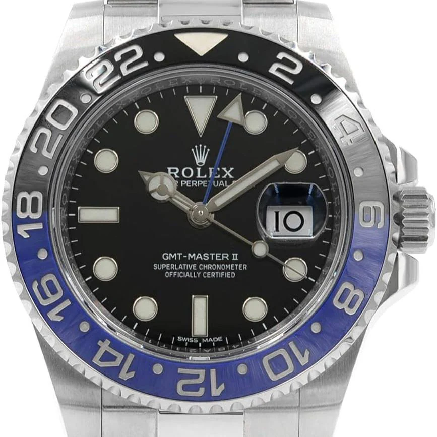 Rolex GMT-Master II Batgirl Ceramic Steel Jubilee Bracelet Mens Watch 41mm - Image 4
