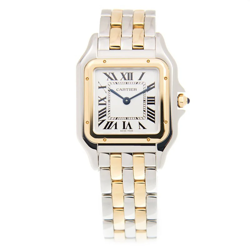Panthere De Cartier Gold And Steel Big Women's Watch - Image 3