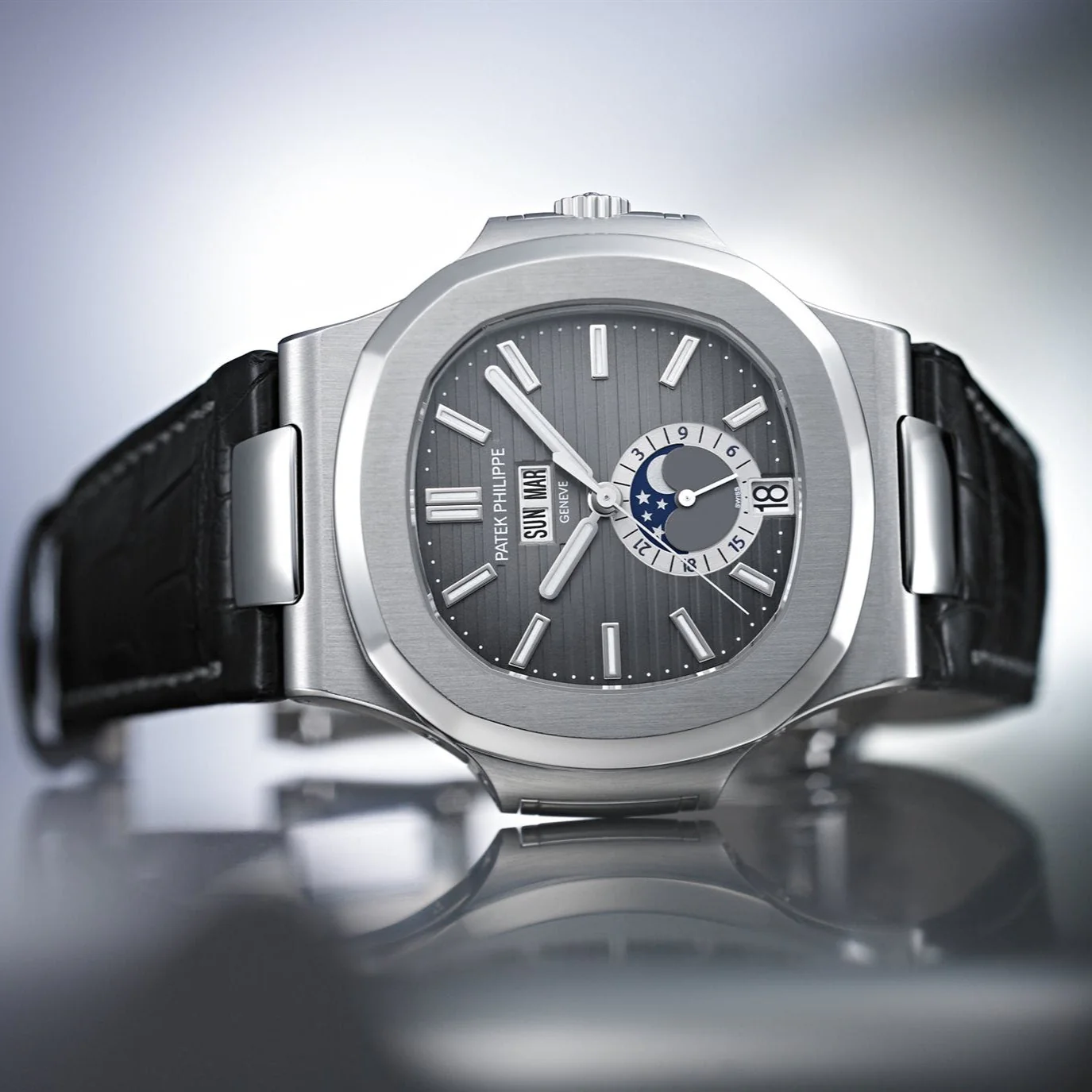 Patek Philippe Nautilus Black With Luminescent Coating - Image 3