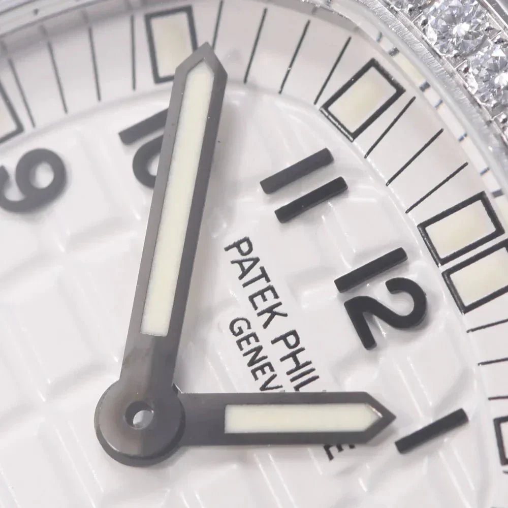 Patek Philippe Aqua note Luce bezel diamond 4961a-001 Ladies SS / Rubber Watch - Image 2