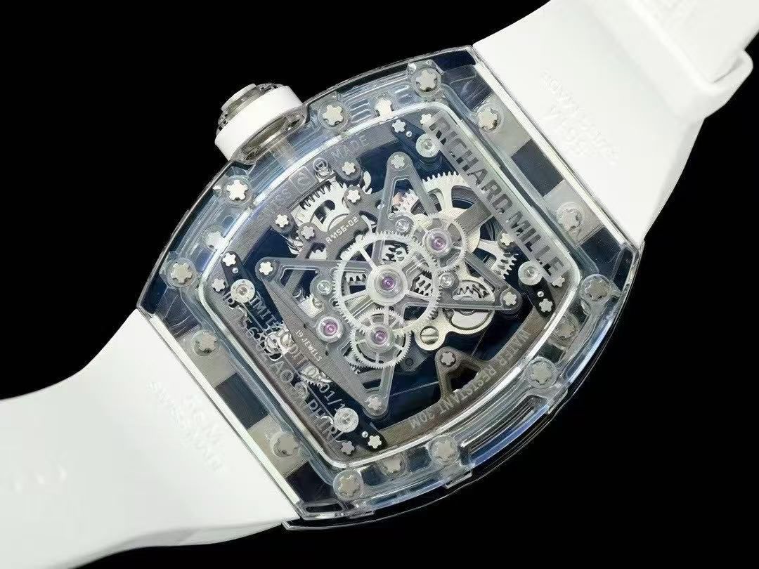 Richard Mille RM 56-02 Sapphire Tourbillon – Limited Edition Transparent Skeleton Watch - Image 2