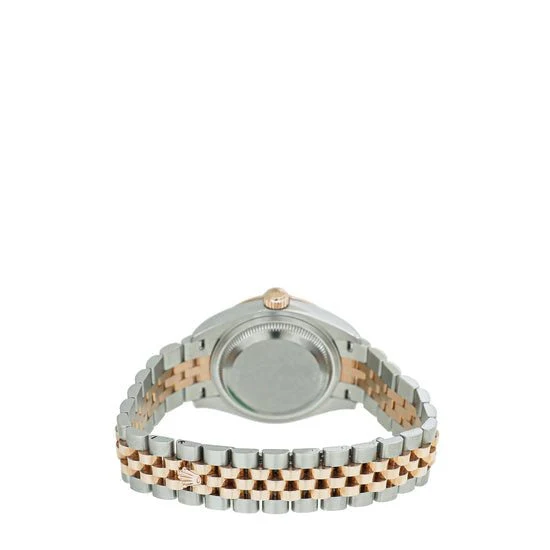 Rolex Datejust Green Lady-Datejust Oyster Oystersteel And Everose Gold And Crystal - Image 3