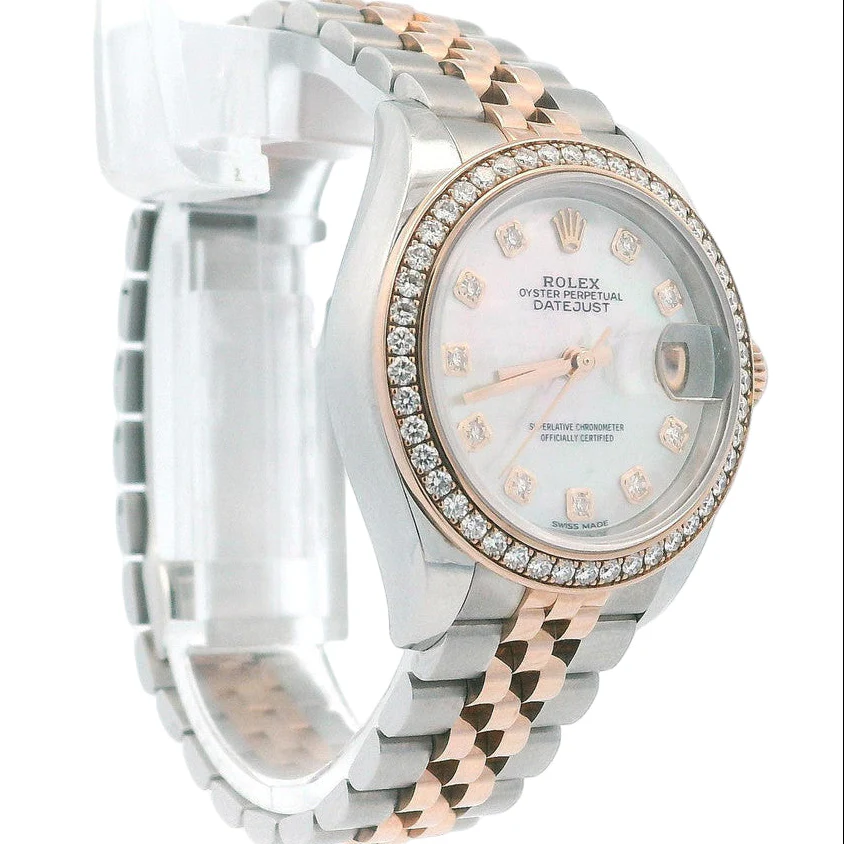 Rolex Datejust 36 Mm, Oystersteel, Everose Rose Gold And Diamonds - Image 5