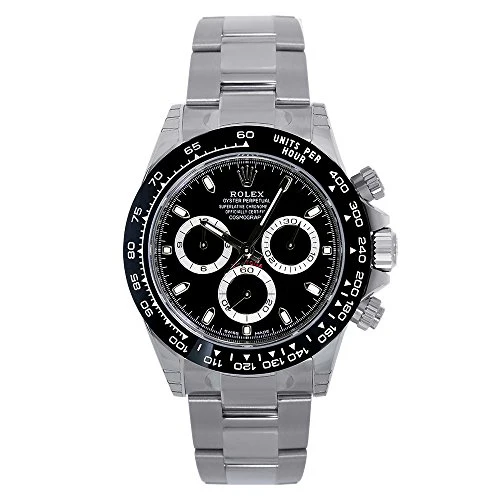 Rolex Daytona Black 40mm Watch For Men - Image 5
