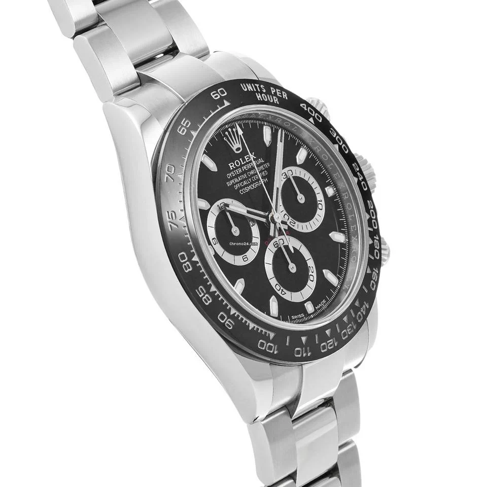 Rolex Daytona Black 40mm Watch For Men - Image 6