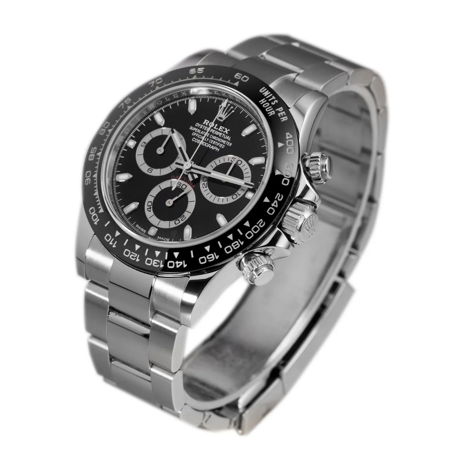 Rolex Daytona Black 40mm Watch For Men - Image 7