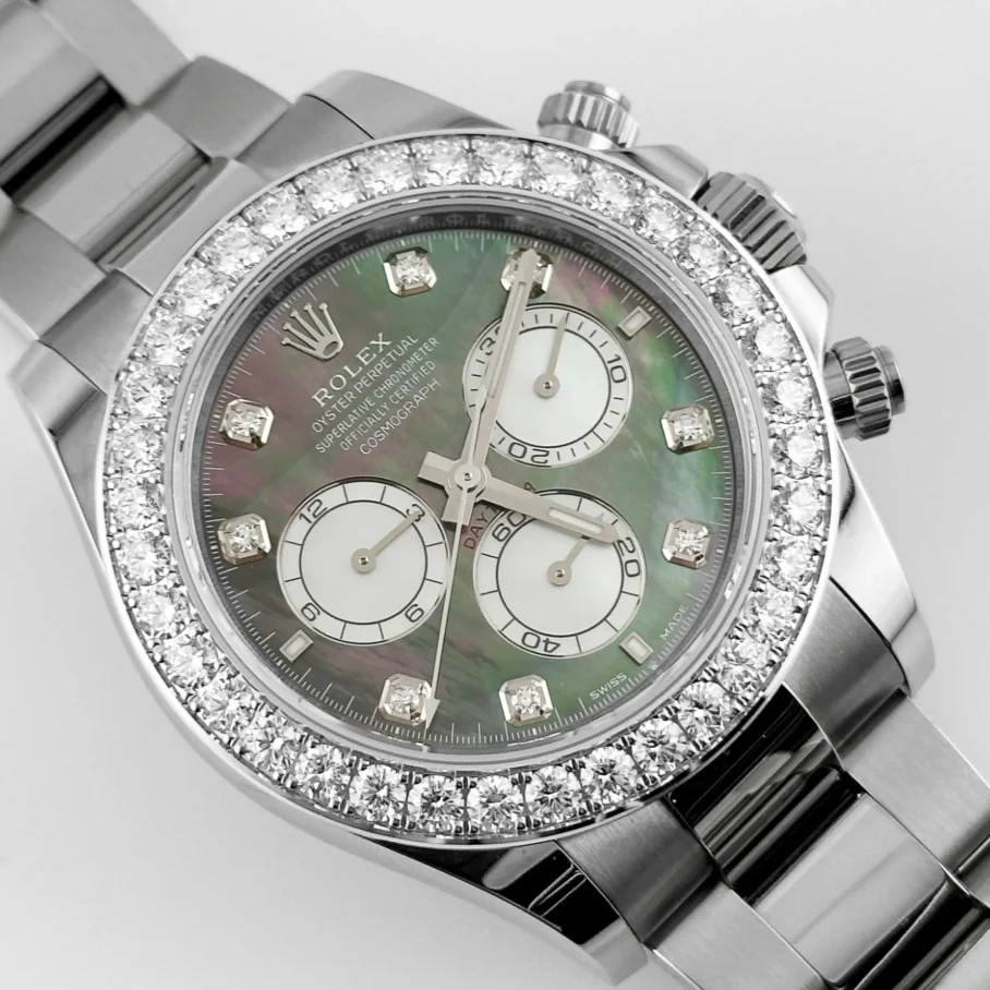 Rolex Cosmograph Daytona  Oyster, 40 mm,white gold and diamonds - Image 6