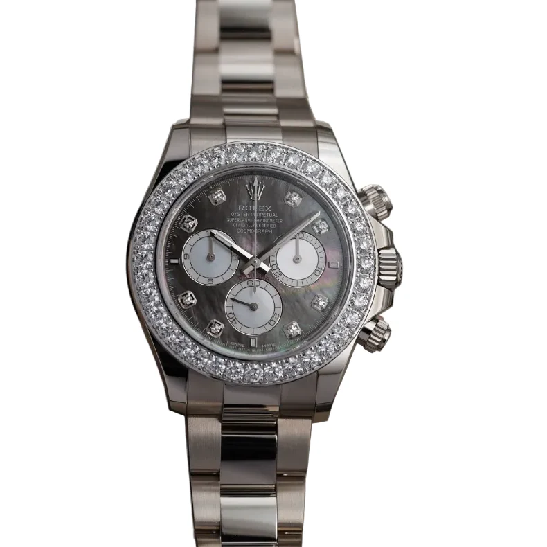 Rolex Cosmograph Daytona  Oyster, 40 mm,white gold and diamonds - Image 7