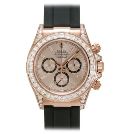 Rolex Cosmograph Daytona  Oyster Everose gold and diamonds - Image 6