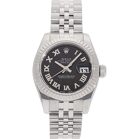 Rolex Datejust 126284RBR Black And Silver, Stainless Steel Watch