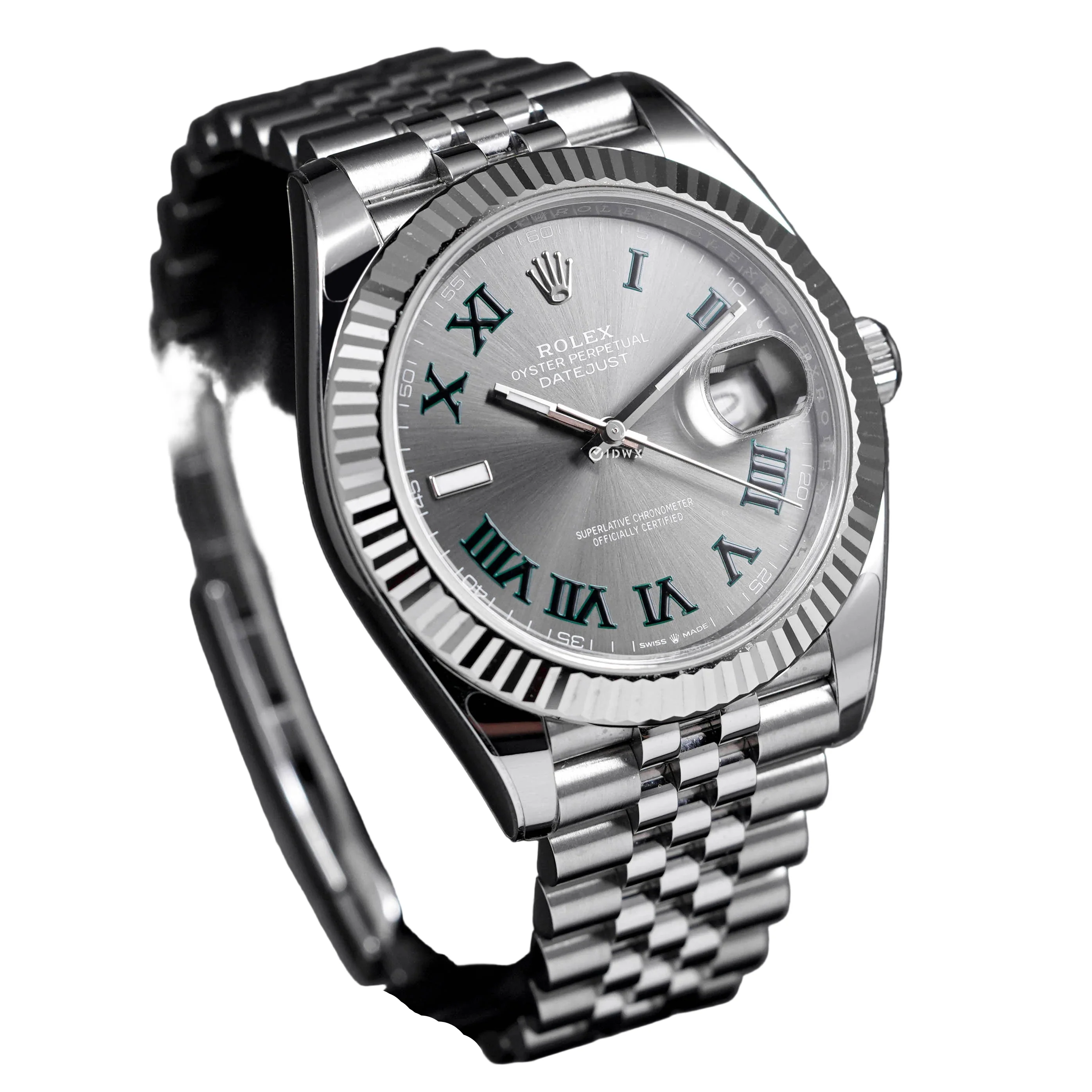 Rolex Datejust 41mm Silver And Gray Hand Watch - Image 7