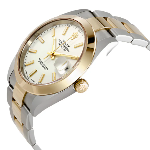 Rolex Datejust 41 White Dial Steel and Yellow Gold Jubilee Bracelet Men's Watch - Image 2