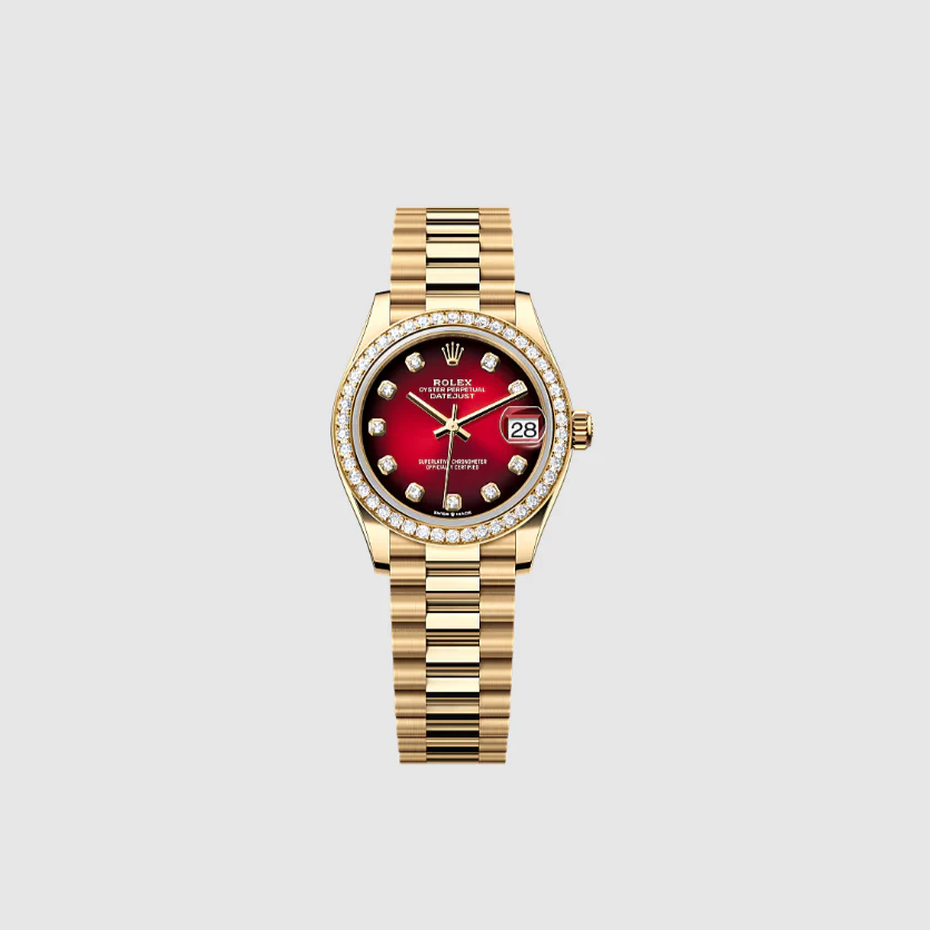 Rolex Datejust Oyster, Yellow Gold and Diamonds 28 mm
