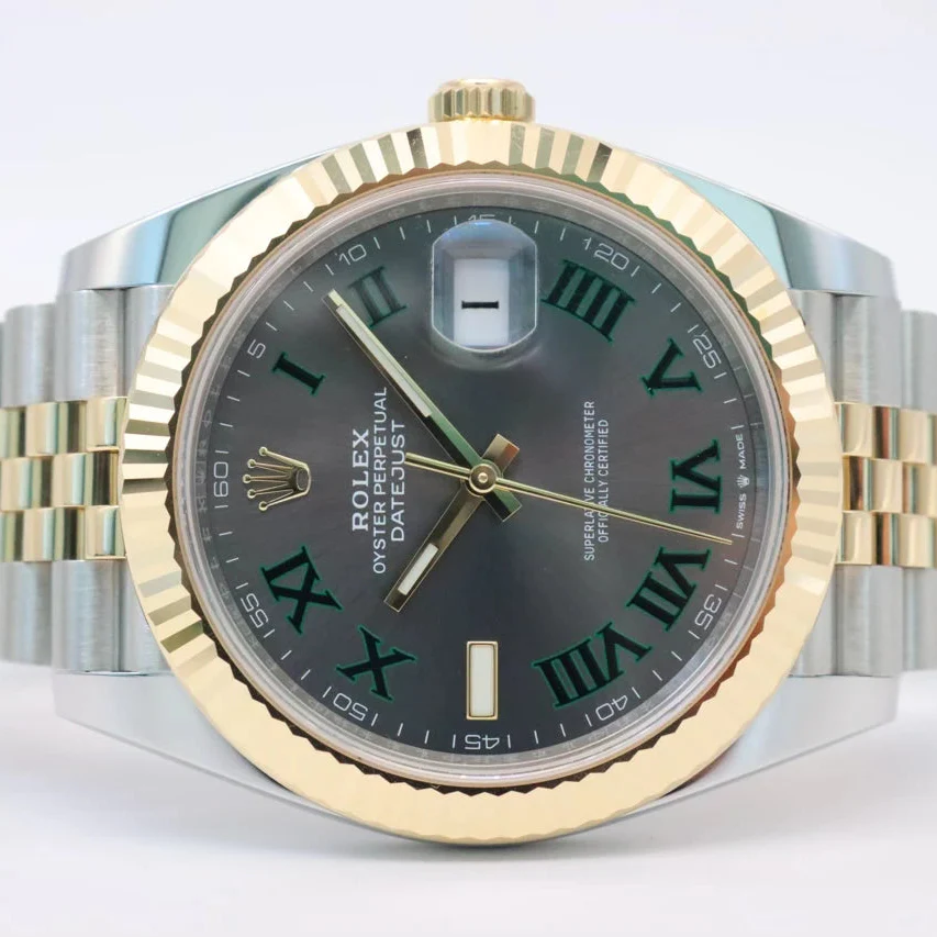 Rolex Datejust Yellow Gold Stainless Steel Slate Dial Jubilee - Image 5