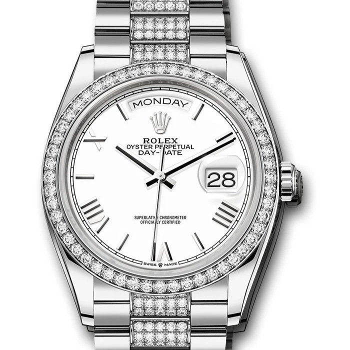 Rolex Day-Date 36 White Gold Ref# 128349RBR-0026 - Image 3