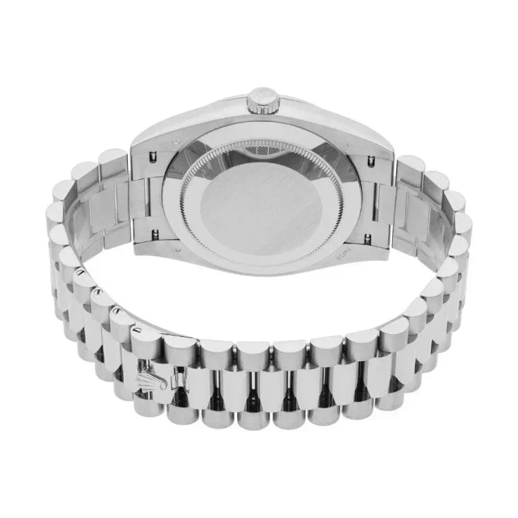 Rolex Day-Date 40mm Blue Ombré Roman Dial Fluted Bezel President Bracelet - 228236 - Image 6