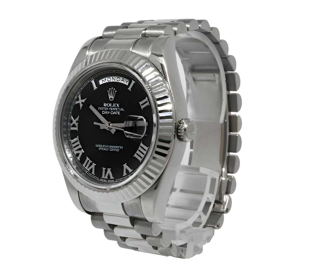 Rolex Day-Date 41 Black Roman Numeral - Image 3