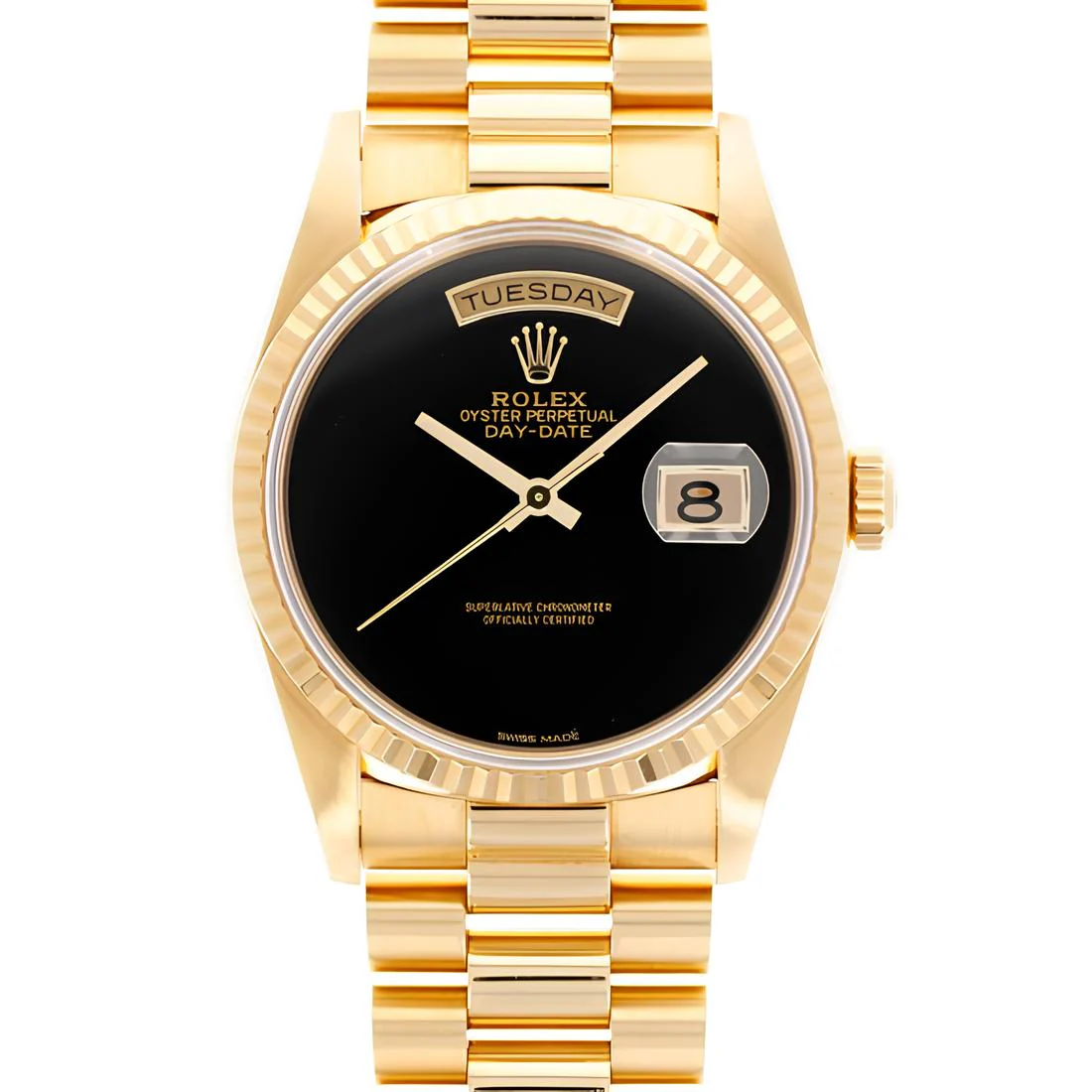 Rolex Day-Date President 18038 Black Onyx Dial - Image 7