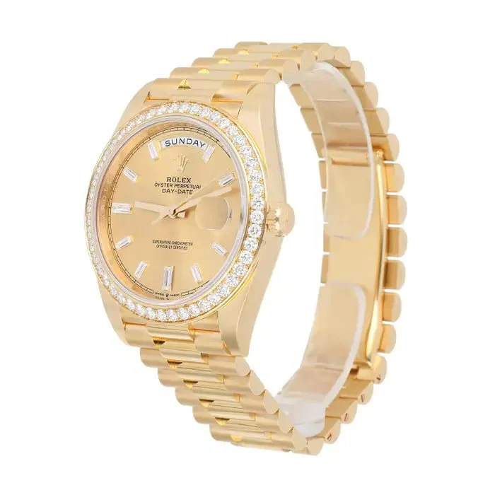 Rolex Day Date Presidential 228348RBR Yellow Gold Factory Diamond Dial Bezel - Image 5