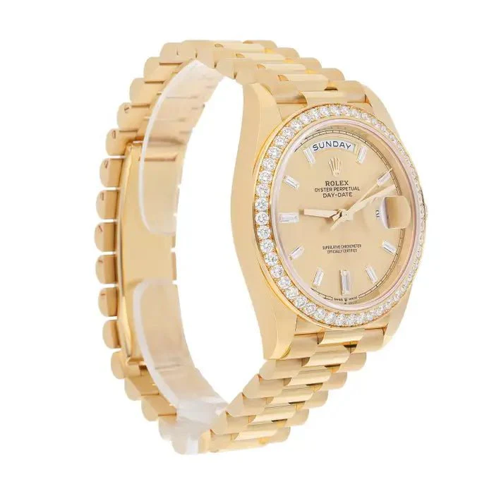 Rolex Day Date Presidential 228348RBR Yellow Gold Factory Diamond Dial Bezel - Image 6