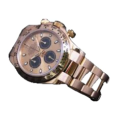 Rolex Daytona Pink Gold & Black Index Dial Gold Bezel Oyster Bracelet - Image 5