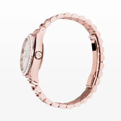 Rolex Lady Date Just Oyster, Everose Rose Gold and Diamonds - Image 3