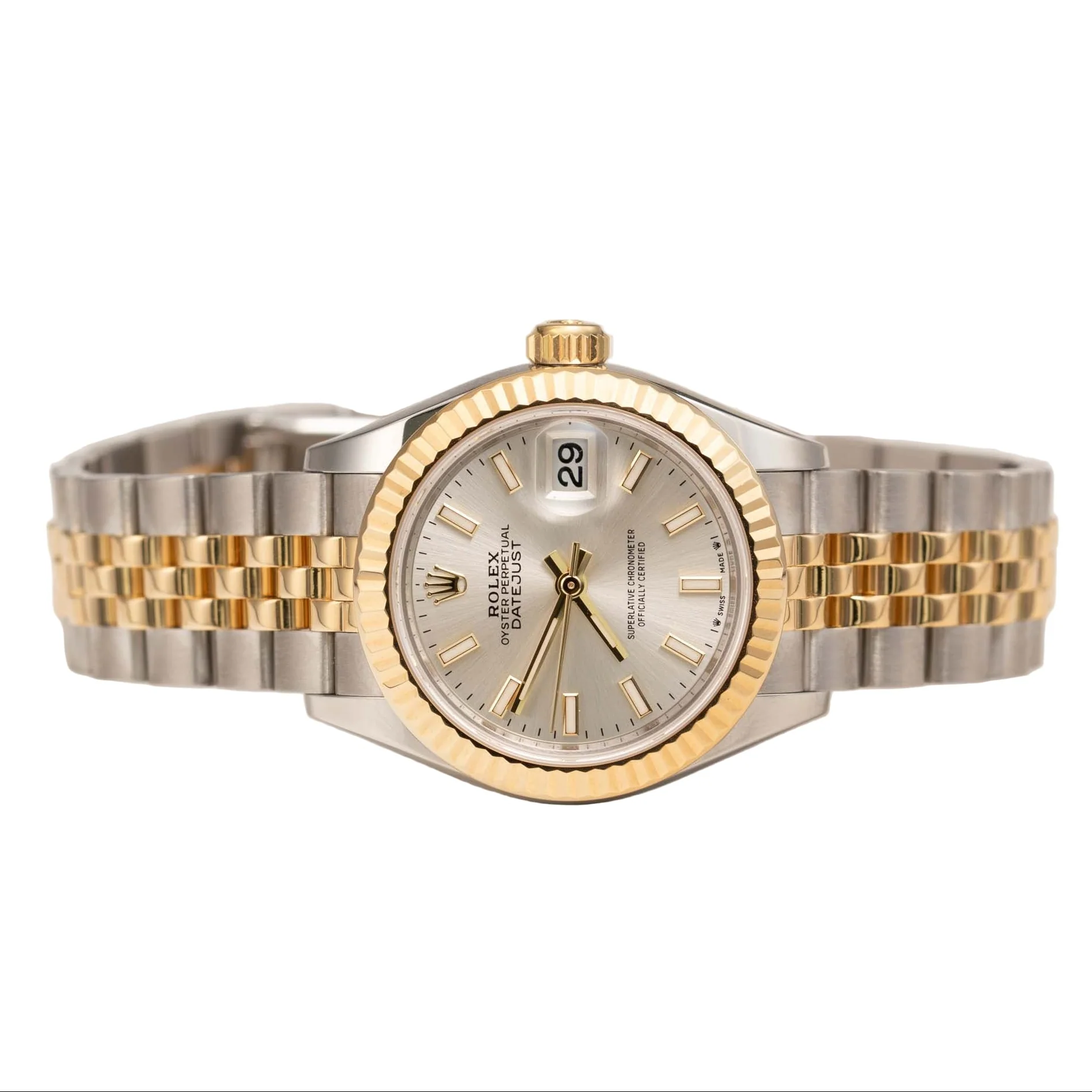 Rolex Silver Gold Stainless Steel Datejust 179173 Automatic Women's Wristwatch - Image 6