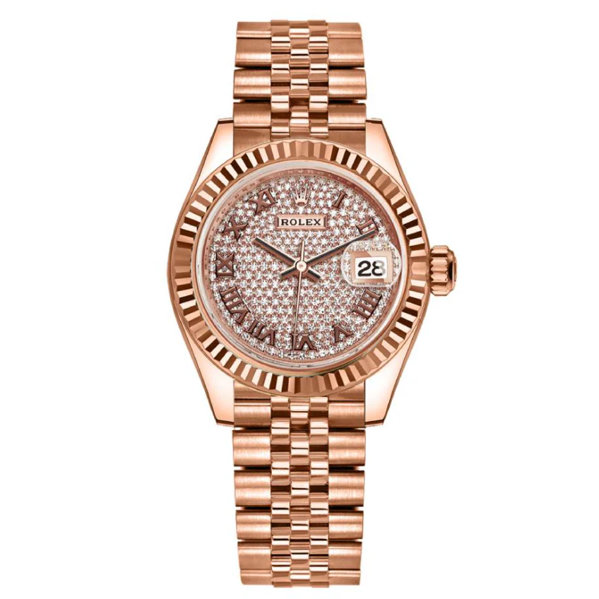 Rolex Lady-Datejust  Oyster, 28 mm, Everose gold - Image 4