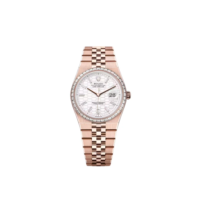 Rolex Land-Dweller 40 Oyster, 40 mm, Everose Gold and Diamonds