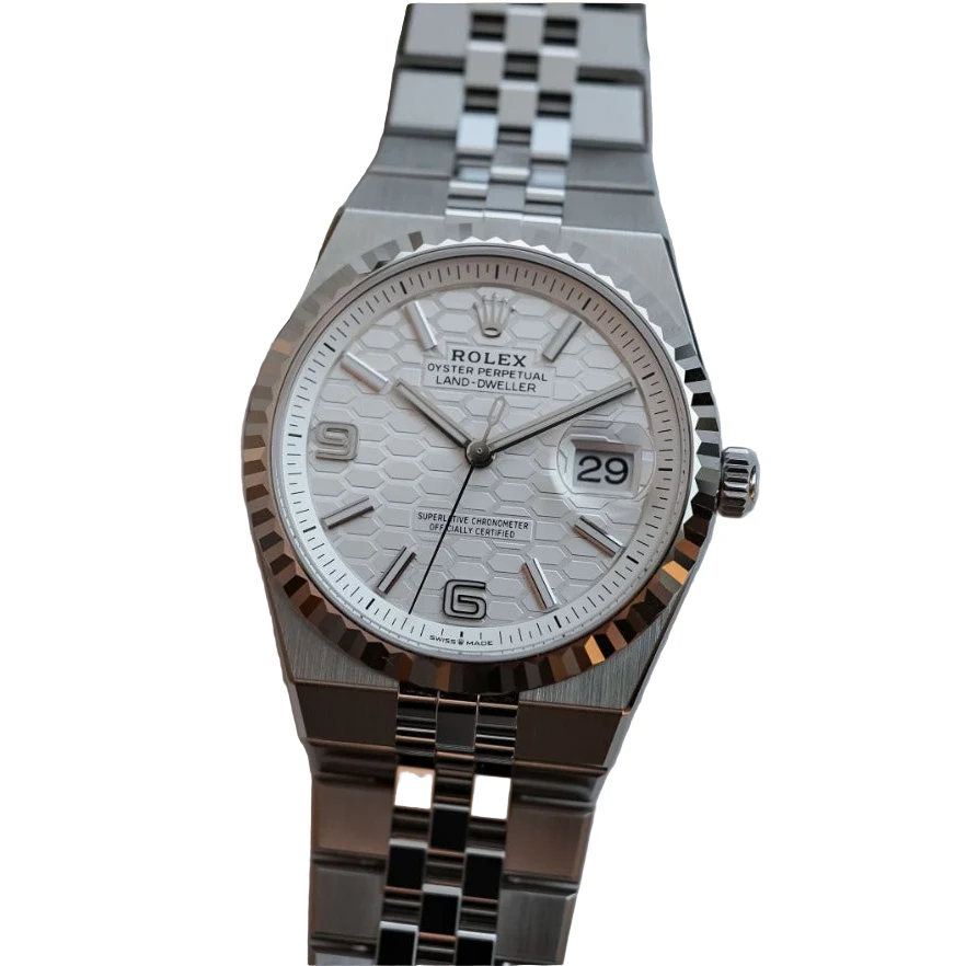 Rolex Land-Dweller 40  Oyster, 40 mm, Oystersteel and white gold - Image 4