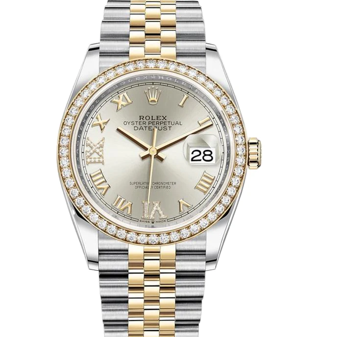 Rolex Datejust 36,  Steel Yellow Gold Diamond Ladies Watch - Image 6