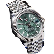 Rolex Sky-Dweller Stainless Steel On Oyster With Green Dial 40mm - Image 4