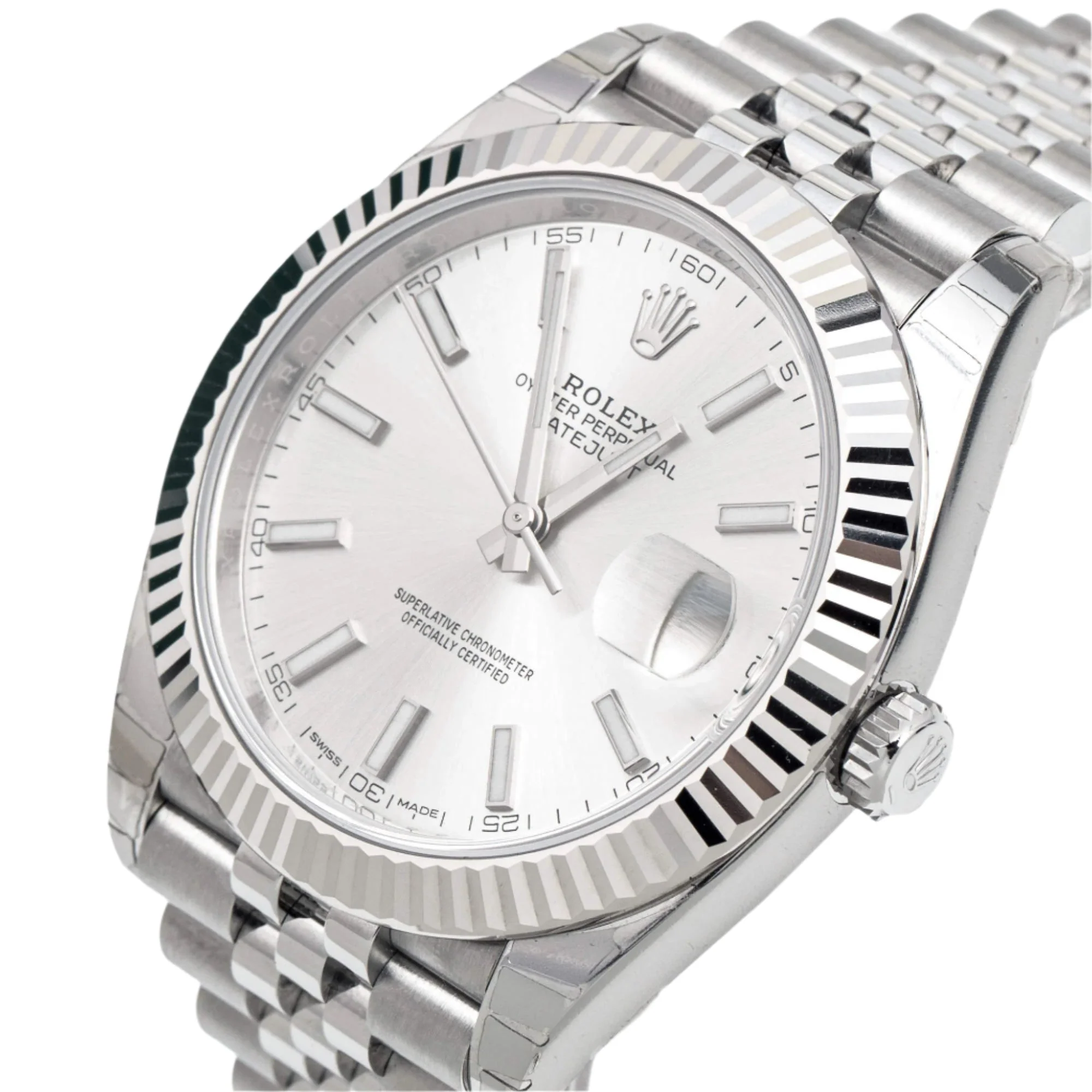Rolex Oyster Perpetual Datejust 41 mm Silver Dial Automatic Men's Watch 126334SSJ - Image 3