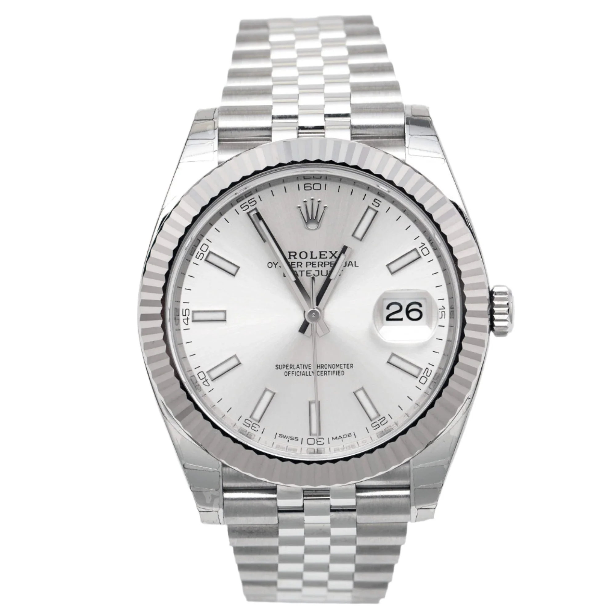 Rolex Oyster Perpetual Datejust 41 mm Silver Dial Automatic Men's Watch 126334SSJ - Image 5