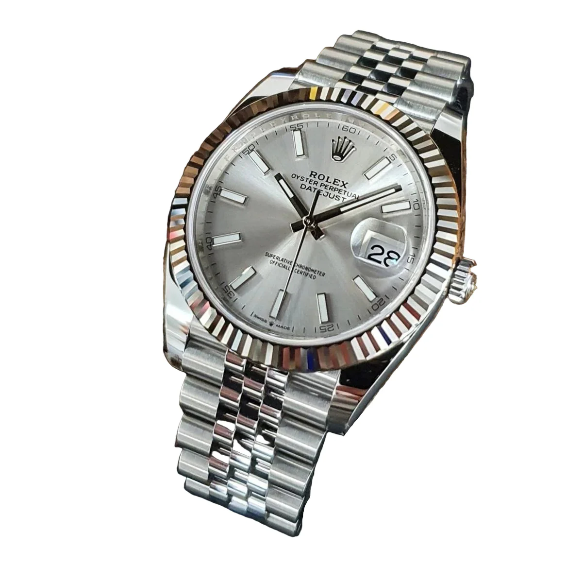 Rolex Oyster Perpetual Datejust 41 mm Silver Dial Automatic Men's Watch 126334SSJ - Image 7