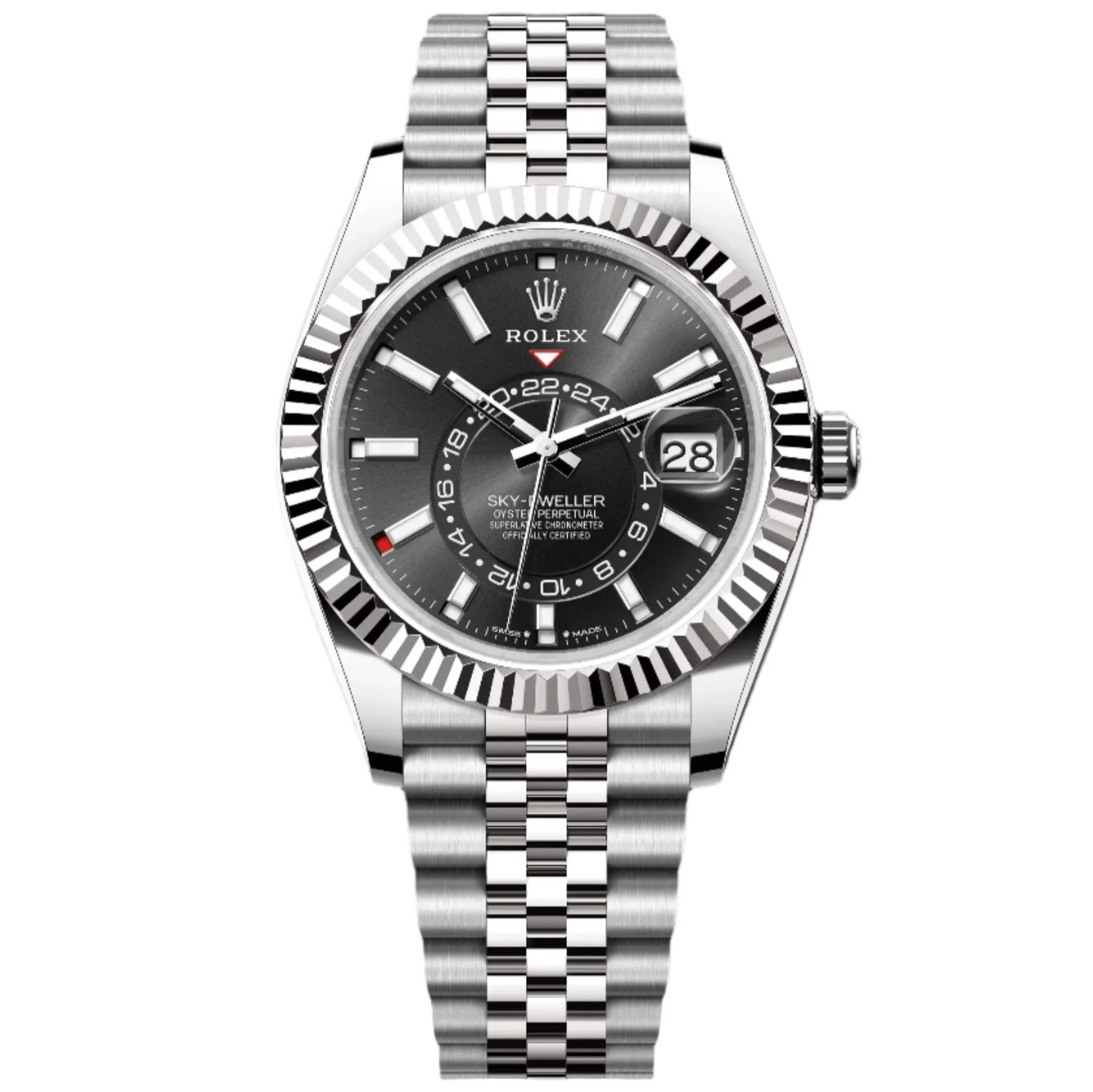 Rolex Sky-Dweller Black Dial 41mm Steel Black