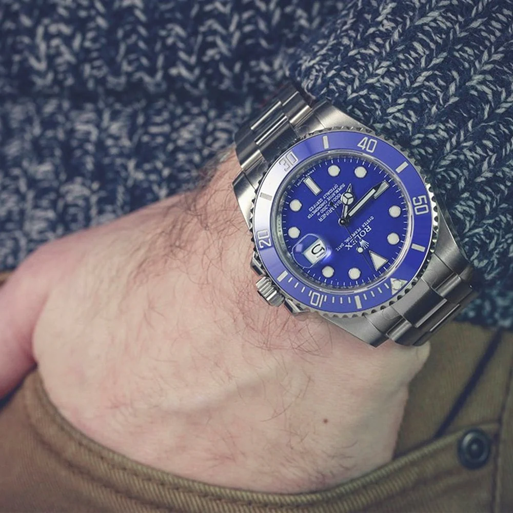 Rolex Submariner 40, Date 40mm White Gold Blue Dial (Smurf) 116619LB Box & Papers 2015 - Image 4