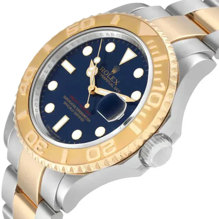 Rolex Yachtmaster Steel Yellow Gold Blue Dial Men's Watch 16623 - Image 4