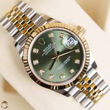 Rolex Datejust 31 Olive Green Roman VI Diamond Dial - Image 7